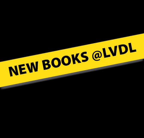 Yellow banner across a black background that reads New Books at LVDL